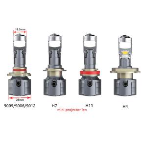 Auto Lamp Mini Lens LED Car Motorcycle Light Projector Headlights