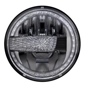 7 Inch Round LED Halo Headlights with Hi/Low Beam Halo Headlamp Offroad Light Angle Eyes Compatible with Jeep Wrangler Jk Tj Lj Universal Motorcyle
