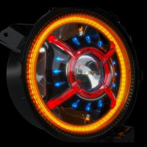 DOT E-MARK Halo Lights LED Headlight Assembly 2018 2019 High Low Beam and DRL RGB 9inch Jl Headlight Jeep Wrangler